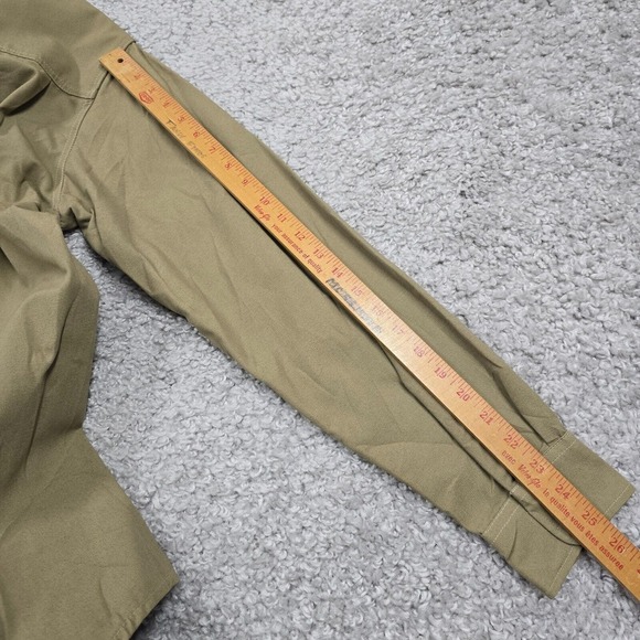 Vintage Rattlers Brand Shirt Mens Medium Khaki Button Up Long Sleeve Workwear - Picture 10 of 11